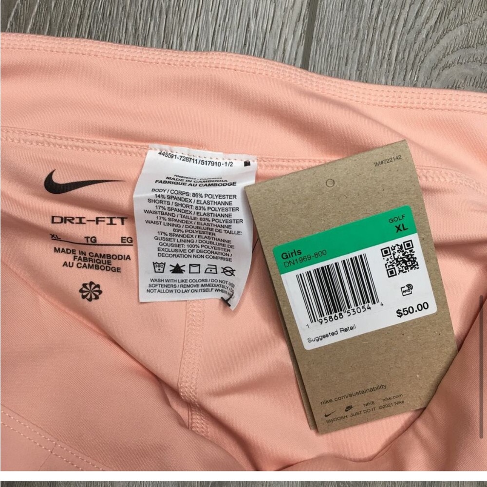 Nike Dri-FIT Light Pink Girls' Skort